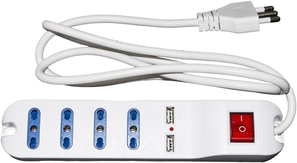 Microspia GSM CIAB slim L'Antifurto Intelligente che Ti Chiama quando sente una voce e Garantisce la Tua Sicurezza 24/7 occultato in una multipresa