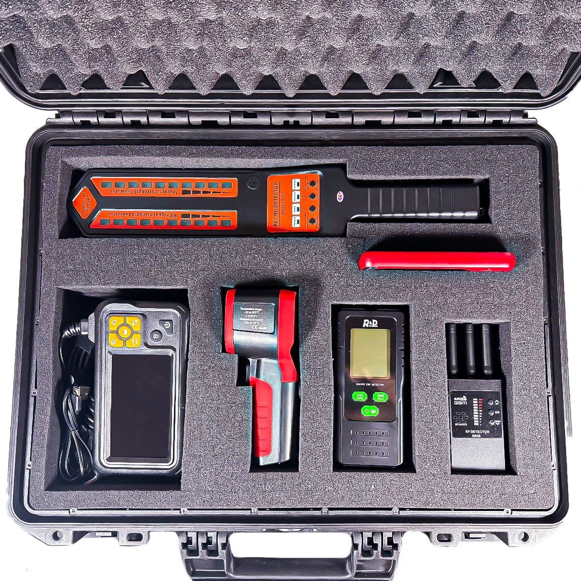 Set completo rilevatori di microspie - Kit bonifiche ambientali Predator MK2