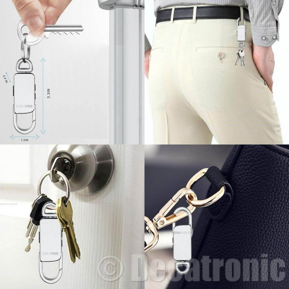 Portachiavi Con Registratore Audio Professionale PT100cromo