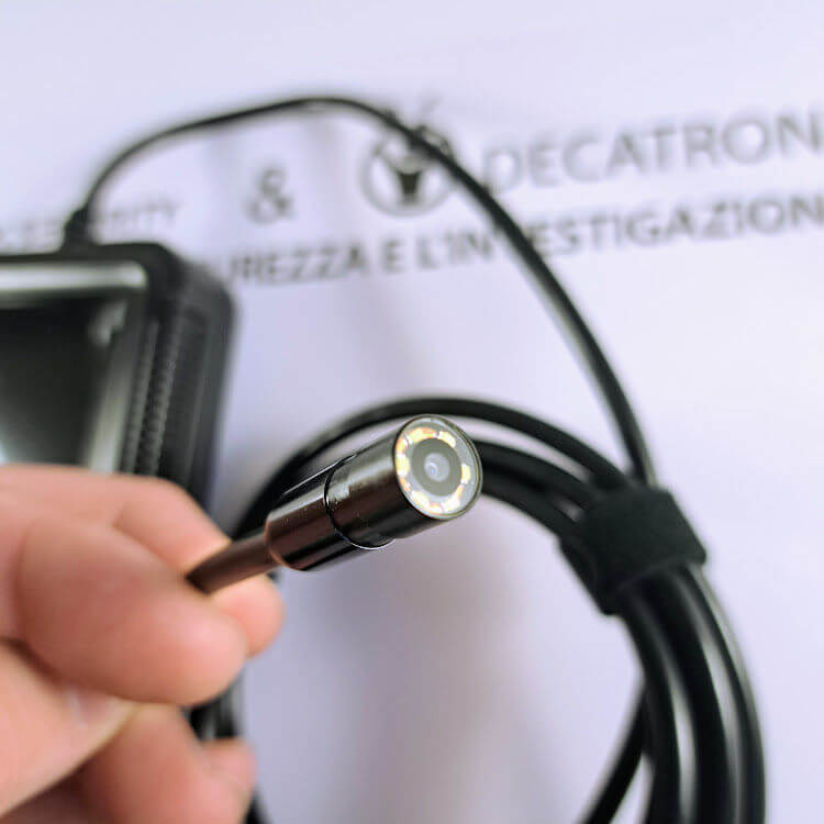 Telecamera endoscopica con monitor per bonifica microspie