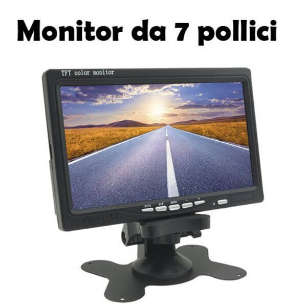 Videoregistratore Per Auto Con Monitor E 4 Telecamere