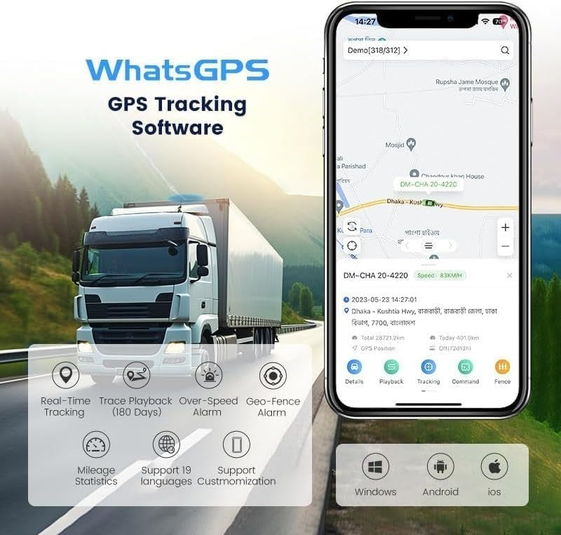 Localizzatore GPS per Auto senza Canone Sim - Localizzatore Professionale di Lunga Durata - Sim Anonima Attiva per 1 anno - Localizzatore Antifurto per Auto e Moto, Agenzia Investigativa (W18L)