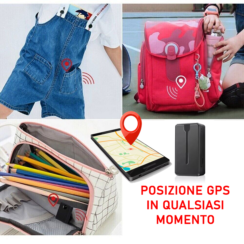 Microregistratore voce microspia con invio registrazioni su APP localizzatore GPS Microfono spia lo chiami e ascolti o ti chiama
