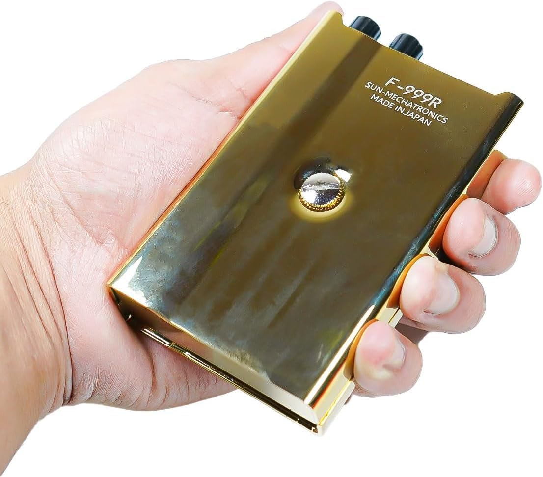 DECATRONIC Microfono da Parete Professionale per Ascoltare Attraverso i Muri - Sistema con Filtri Avanzati, Microfono ad Ago e Uscita Registrazione - Ideale per Casa, Ufficio e Sicurezza (F999R Gold)