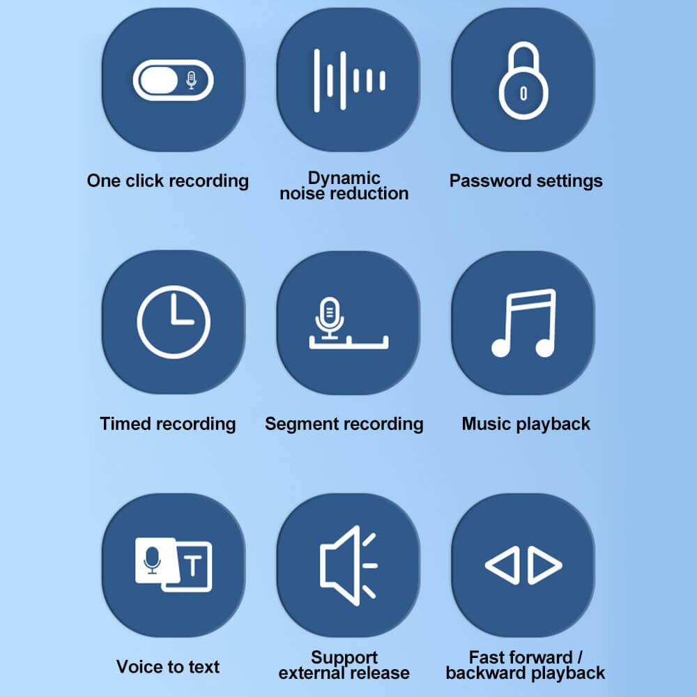 Micro registratore spia con timer criptato e password