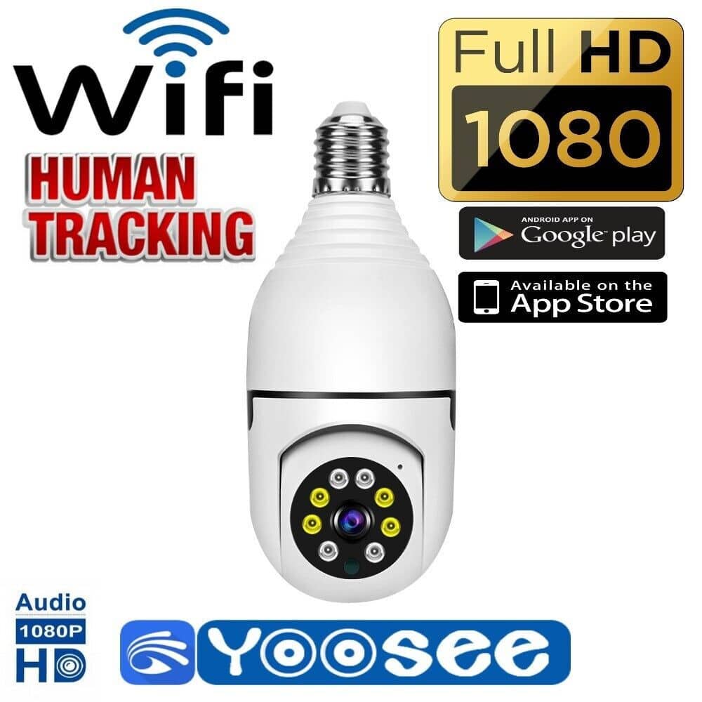 Lampadina con telecamera di sorveglianza