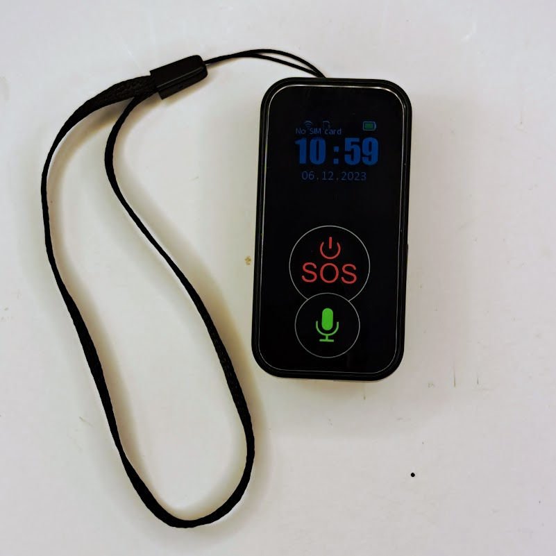 Portachiavi GPS con chiamata di emergenza