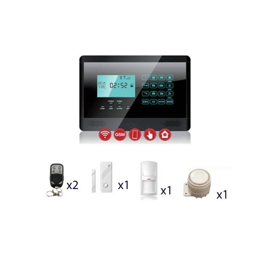 Allarme CasaUfficio Wireless Con Combinatore Telefonico GSM HW100