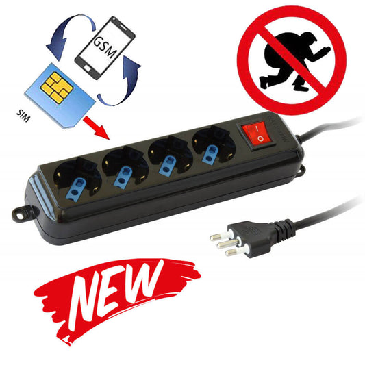 Ciabatta spia gsm multipresa microspia ascolto ambientale attivazione vox NERA