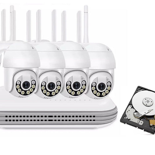 Kit videosorveglianza da esterno - 4 telecamere esterne