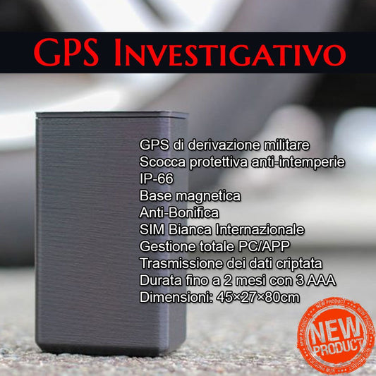 Localizzatore GPS professionale uso investigativo