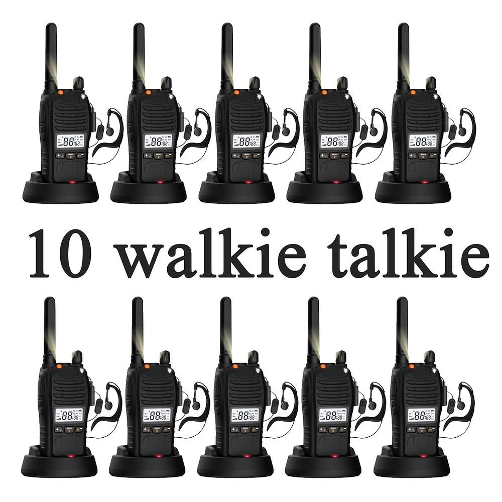 Kit walkie talkie - set 10 pezzi