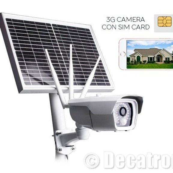 Telecamera con pannello solare e scheda SIM inclusa