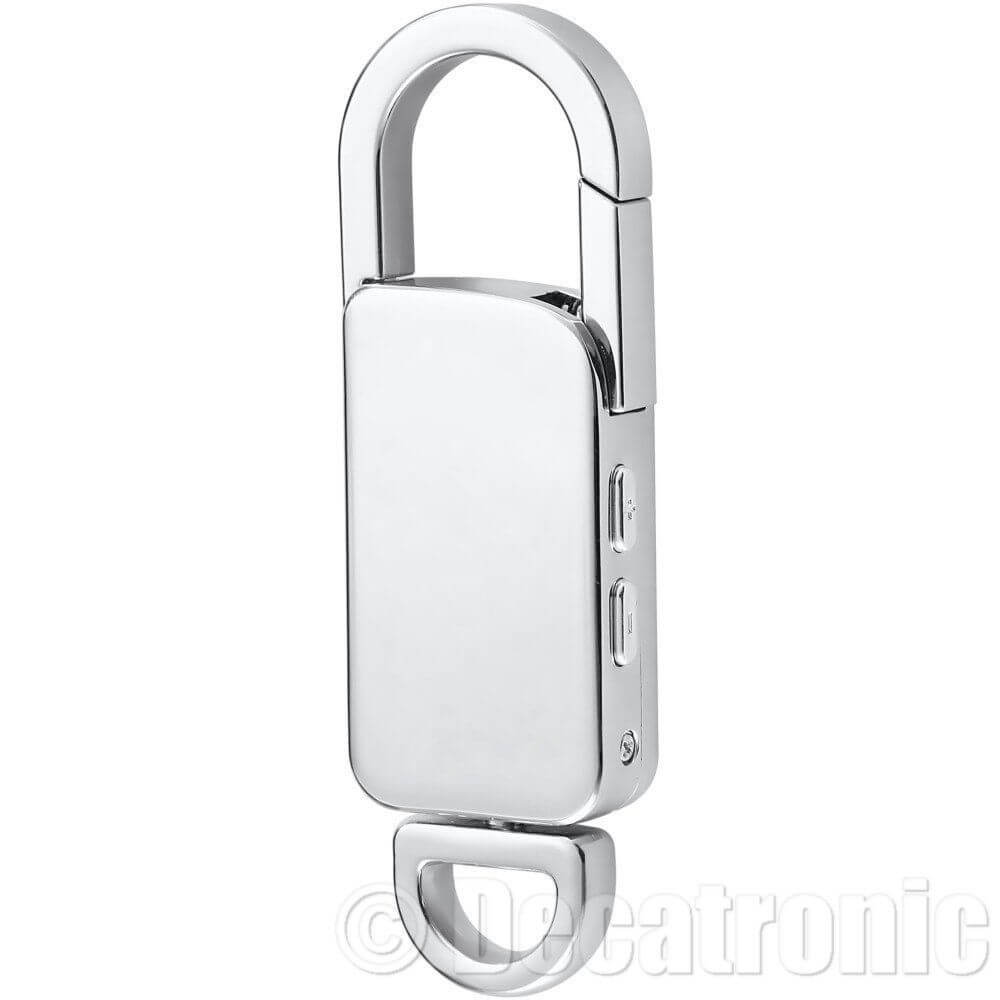 Portachiavi Con Registratore Audio Professionale PT100cromo
