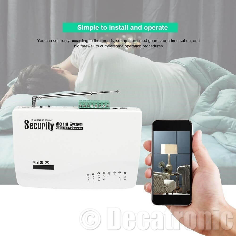 Sistema Di Allarme Wireless Con Combinatore Telefonico Gsm HW50