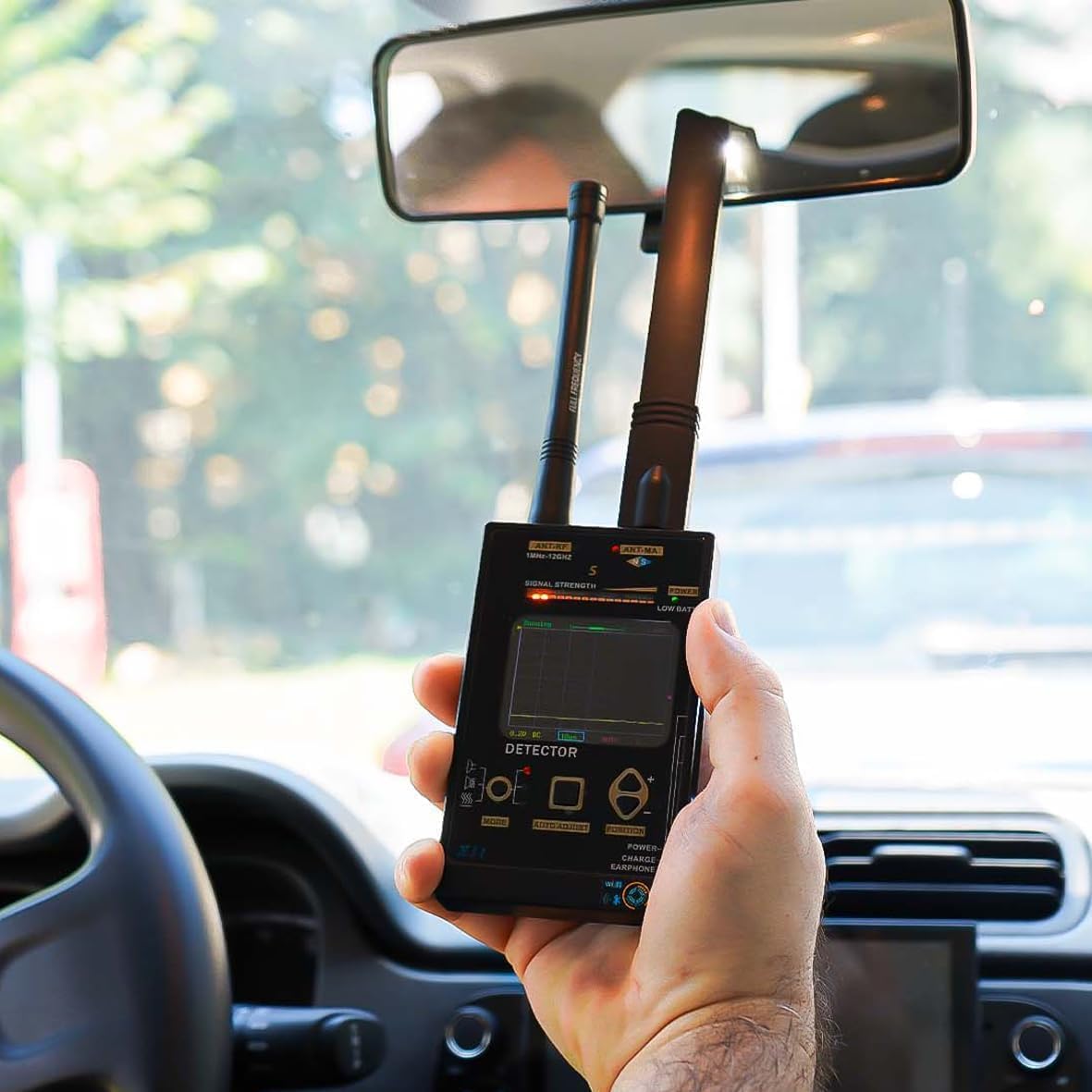 (X11) Rilevatore Microspie 12GHz – Scanner Antispia GPS Telecamere WiFi + Analizzatore Spettro RF Portatile per Bonifica Auto e Ambienti