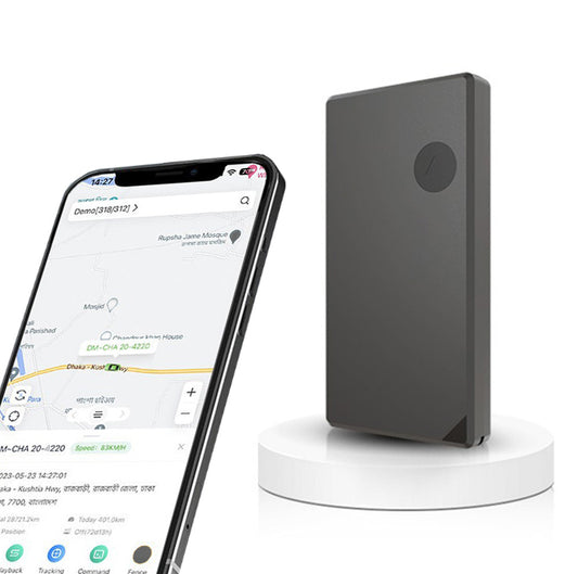 Tracker GPS 4G Ultra Sottile – Batteria di lunga durata fino a 3 anni, Allarme Antimanomissione con Sensore di Luce, Antifurto per Auto Moto e Asset, Localizzatore in Tempo Reale (W21L)