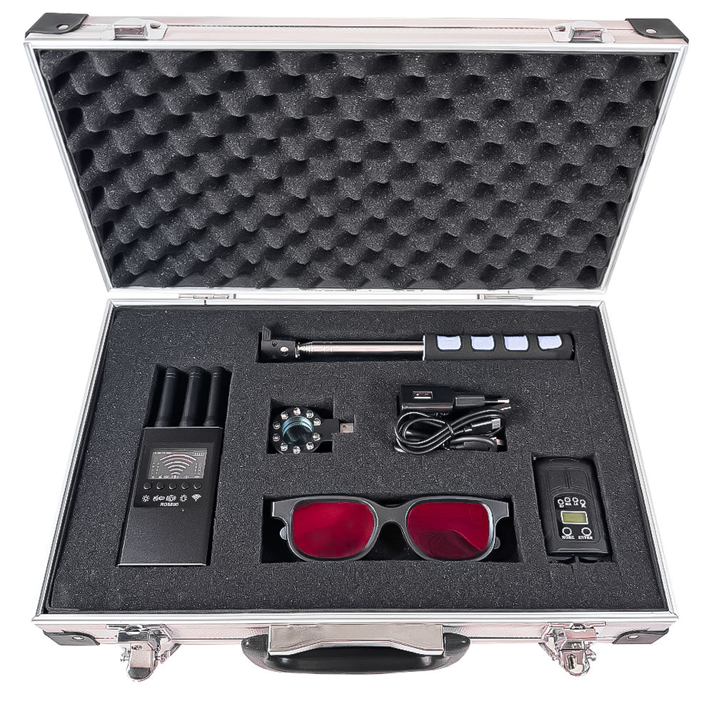 Kit professionale rilevatore di microspie telecamere gps per auto casa ufficio agenzie investigative (Interceptor K1)