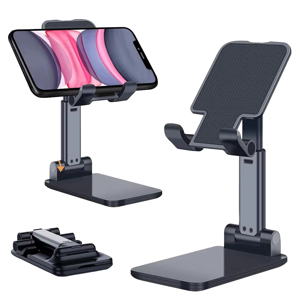 Supporto Telefono Pieghevole Regolabile Angolo 5-75° e Altezza, Portatile per Tablet, Cellulari, Smartphone. Ideale per Casa,Ufficio, Viaggio
