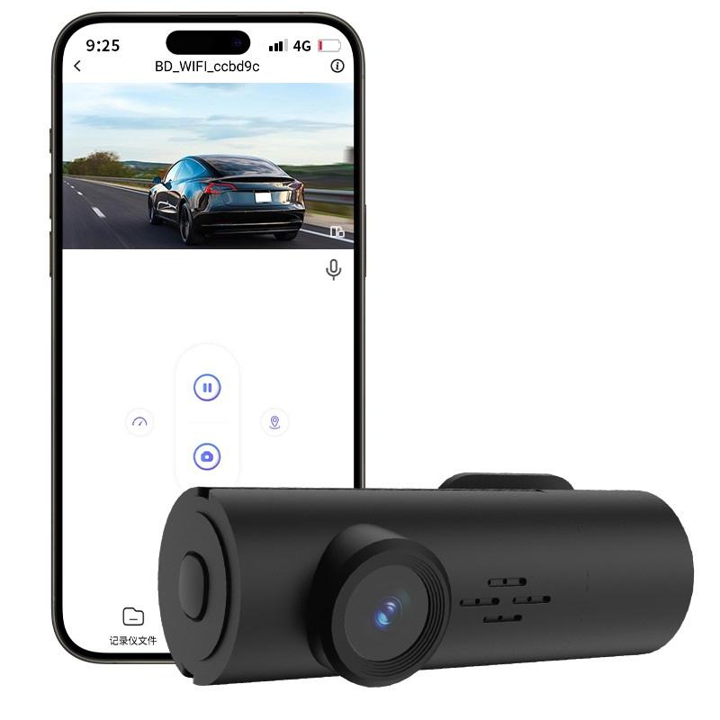 Dash Cam 1080P con WiFi, DVR Auto Telecamera Nascosta Mini con Visione Notturna, Monitoraggio Parcheggio 24h, Video Time-lapse, Registrazione a Ciclo Continuo, Angolo 170°, Supporto TF 128GB – Nessuno Schermo (DECA-ONE)