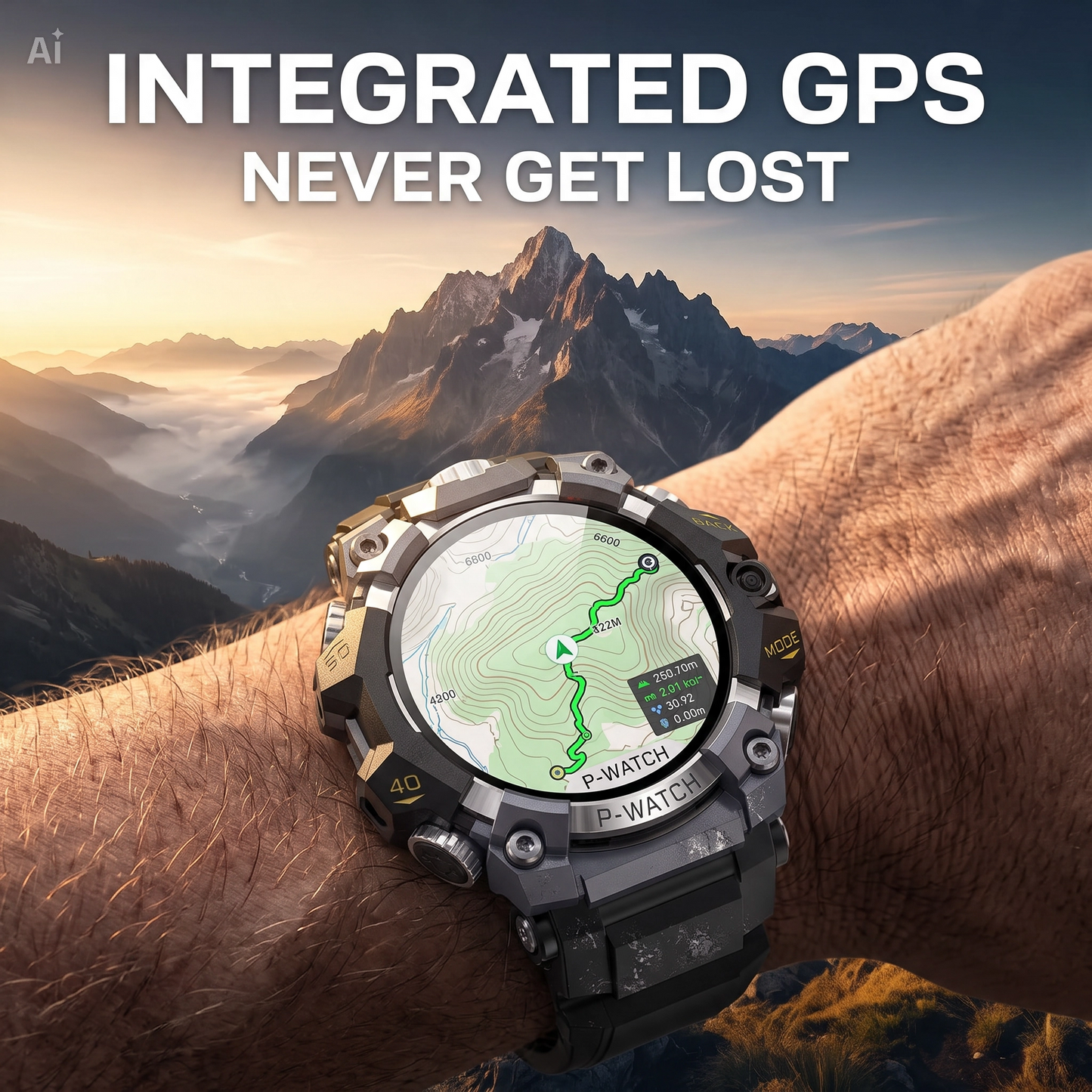 (T-Rex Q668PRO) Smartwatch 4G Android 10.0 con GPS e Videochiamate – Display AMOLED 1.95" 4GB+32GB, Doppia Fotocamera 8MP, Bussola, Altimetro, Monitor Cardio/Pressione/Sonno/SpO2, Supporto SIM