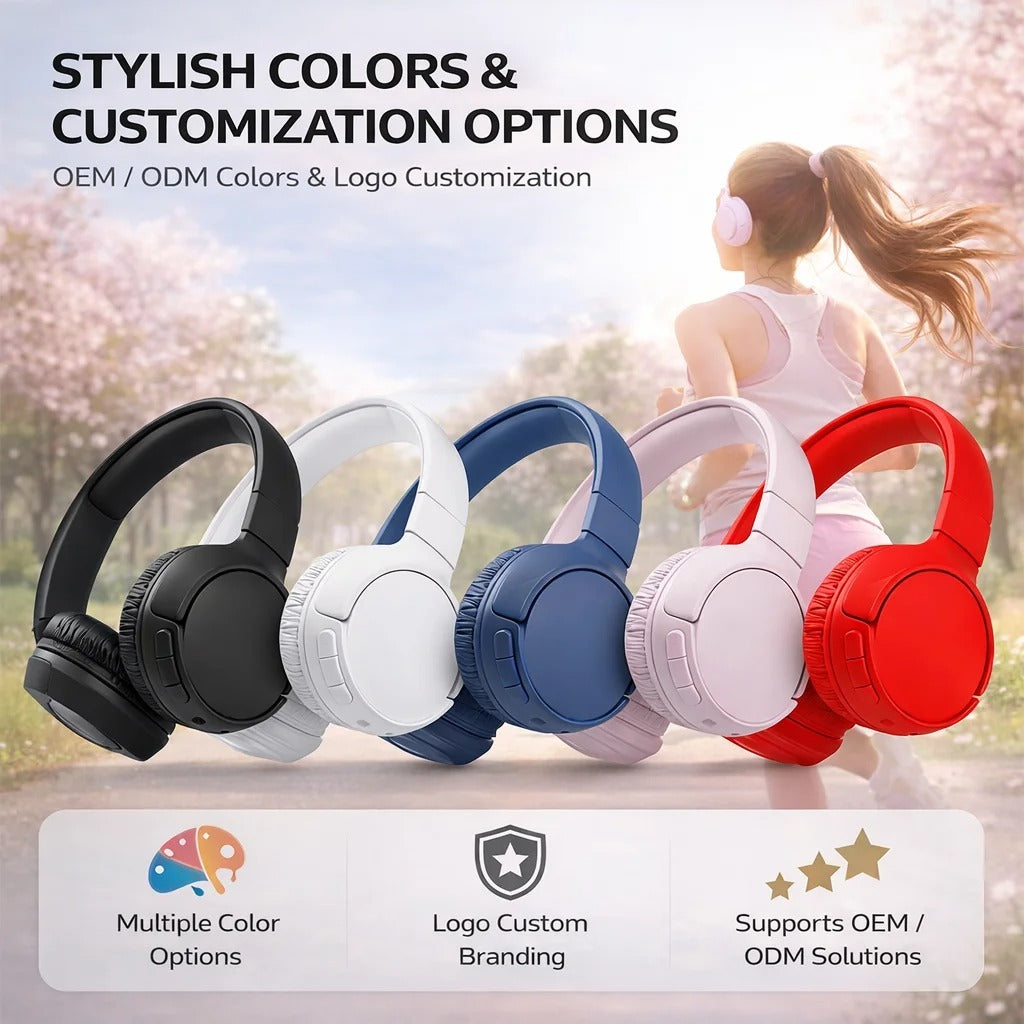 (BT510) Wireless Over-Ear – Immergiti nella Musica con ANC Intelligente, Batteria Lunga e Comfort per Tutto il Giorno
