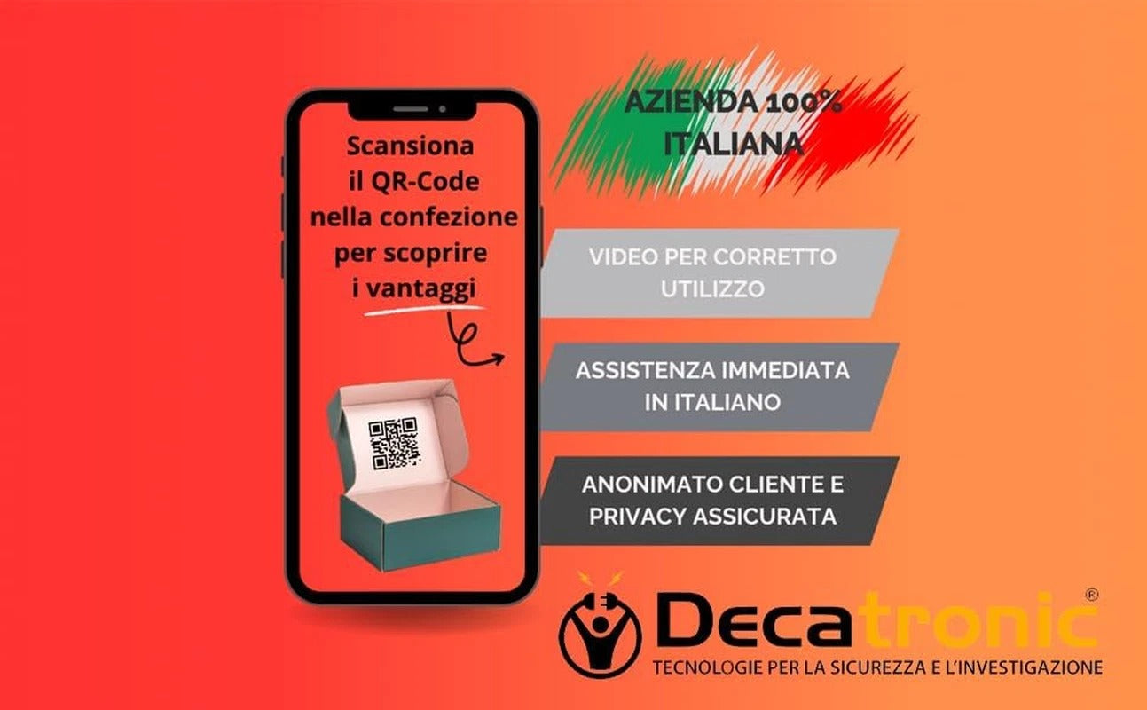 Microfono da muro serie silver professionale per ascolto con sistema di filtri con secondo microfono a spillo e uscita registrazione ideale per casa ufficio sicurezza privacy (F999B silver)